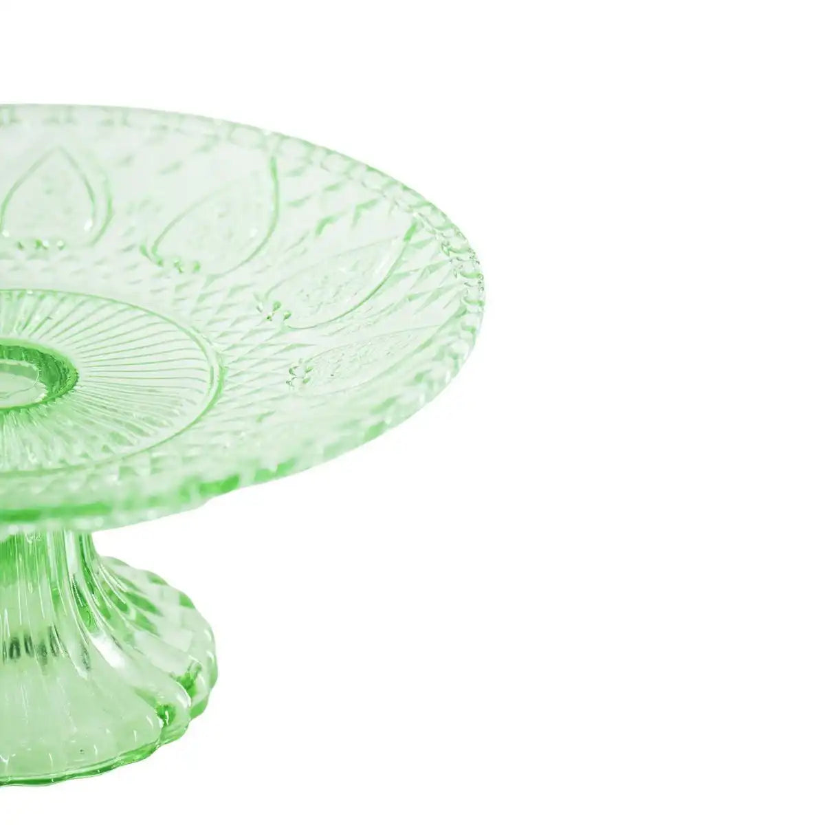 Kuchenteller - Glas - Grün - 15x8cm - HomeDesign Knaus