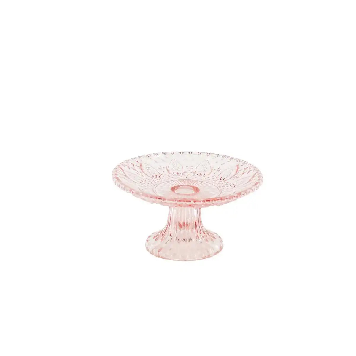 Kuchenteller - Glas - Rosa - 15x8cm - HomeDesign Knaus