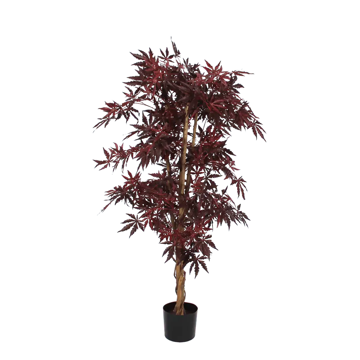 Künstliche Ahornpflanze - H140 x Ø80 cm - rot - HomeDesign Knaus