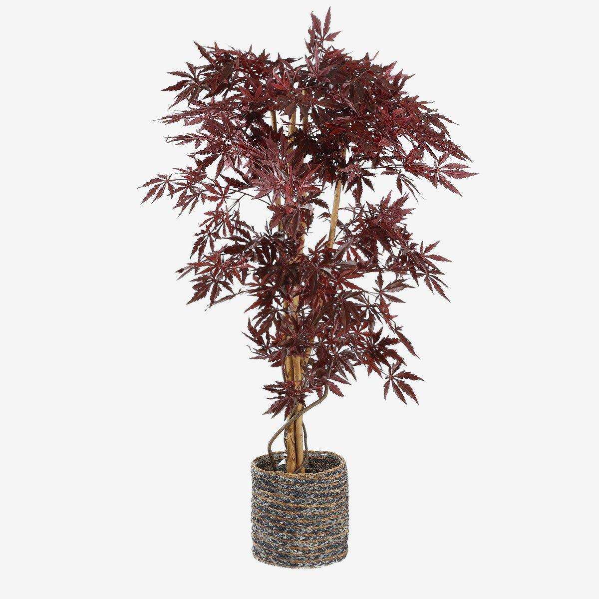 Künstliche Ahornpflanze - H140 x Ø80 cm - rot - HomeDesign Knaus