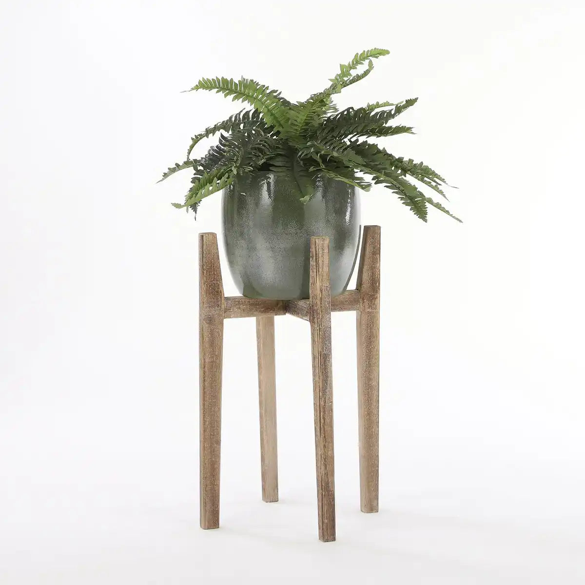 Künstliche Farnpflanze im Blumentopf Stan - H40 x Ø70 cm - Grün - HomeDesign Knaus