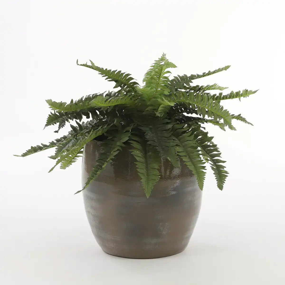Künstliche Farnpflanze im Blumentopf Stan - H40 x Ø70 cm - Grün - HomeDesign Knaus