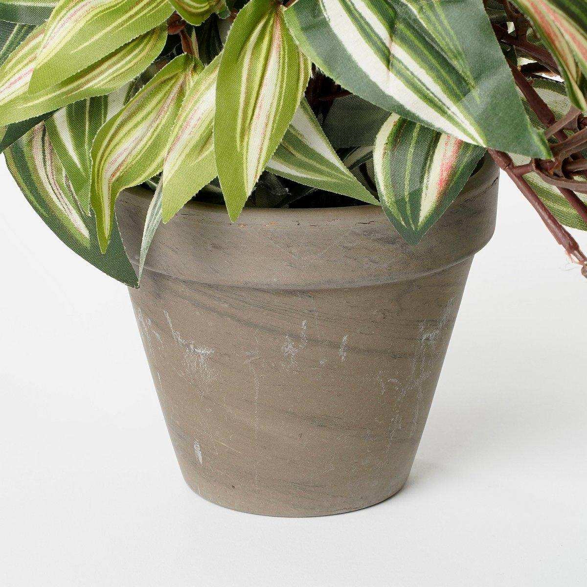 Künstliche Hängepflanze Tradescantia im Stan-Blumentopf – H45 x Ø25 cm – Grün - HomeDesign Knaus