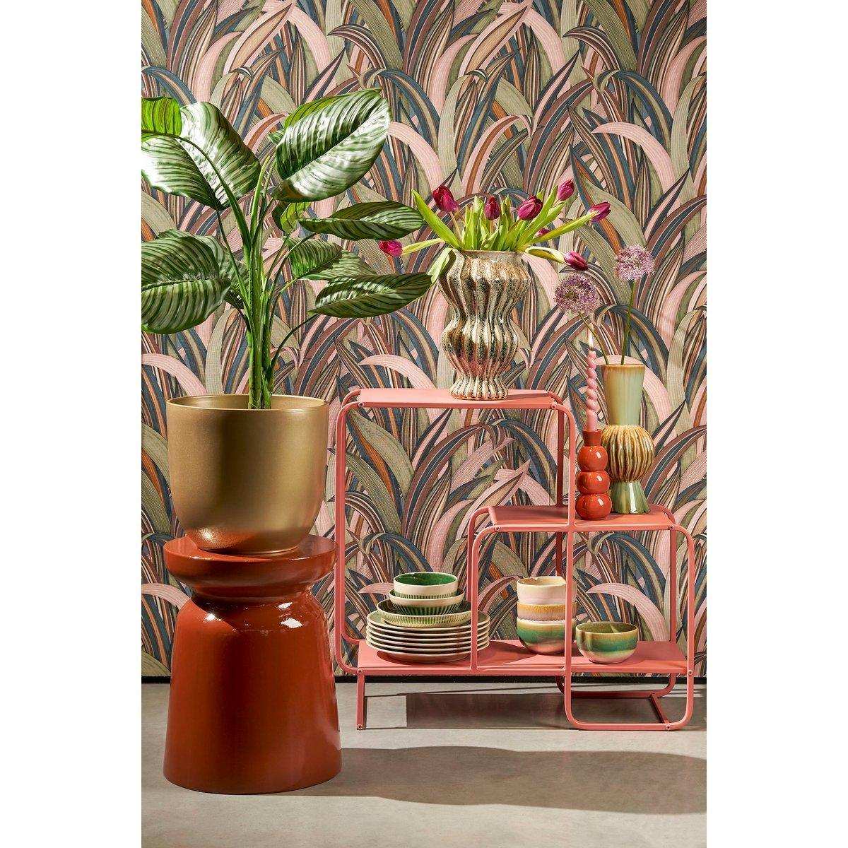 Künstliche Pflanze Calathea Orbifolia – H90 x Ø60 cm – Grün - HomeDesign Knaus