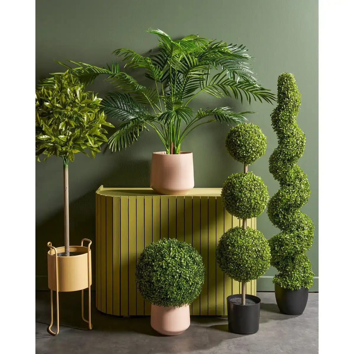 Künstliche Pflanze Laurelbaum - H120 x Ø40 cm - Grün - HomeDesign Knaus