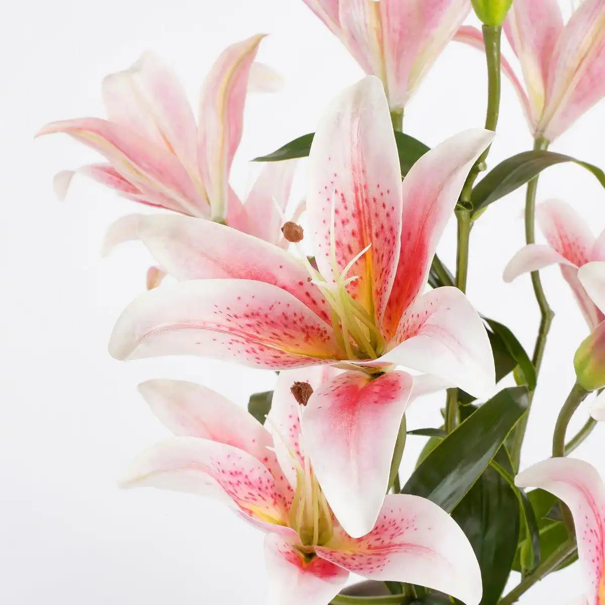 Künstliche Tigerlilie im Blumentopf Stan – H47 x Ø45 cm – Rosa - HomeDesign Knaus