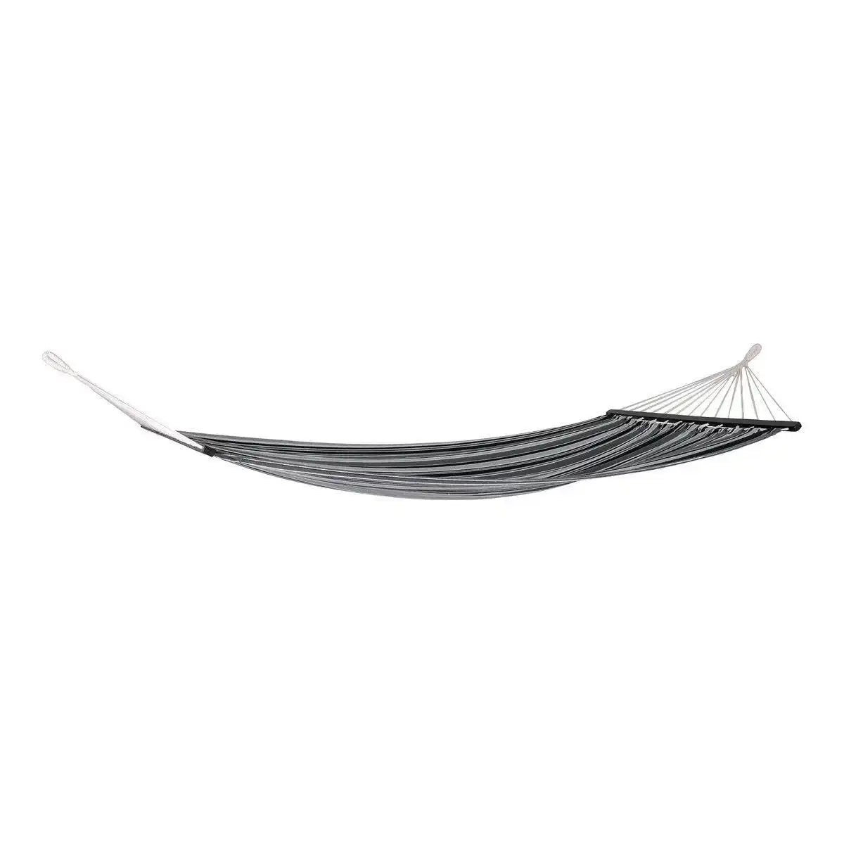 Lamia Hammock - Hängematte, Polyester/Baumwolle, Lärche, schwarz/grau/weiß - HomeDesign Knaus