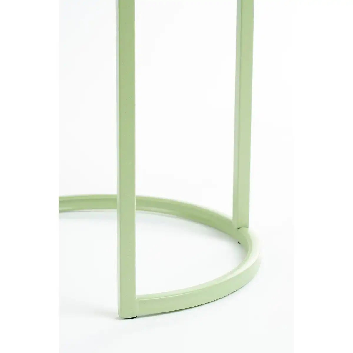 Lara Side Table - Set von 2 - H51 x Ø40 cm - Metall - MintGroen - HomeDesign Knaus
