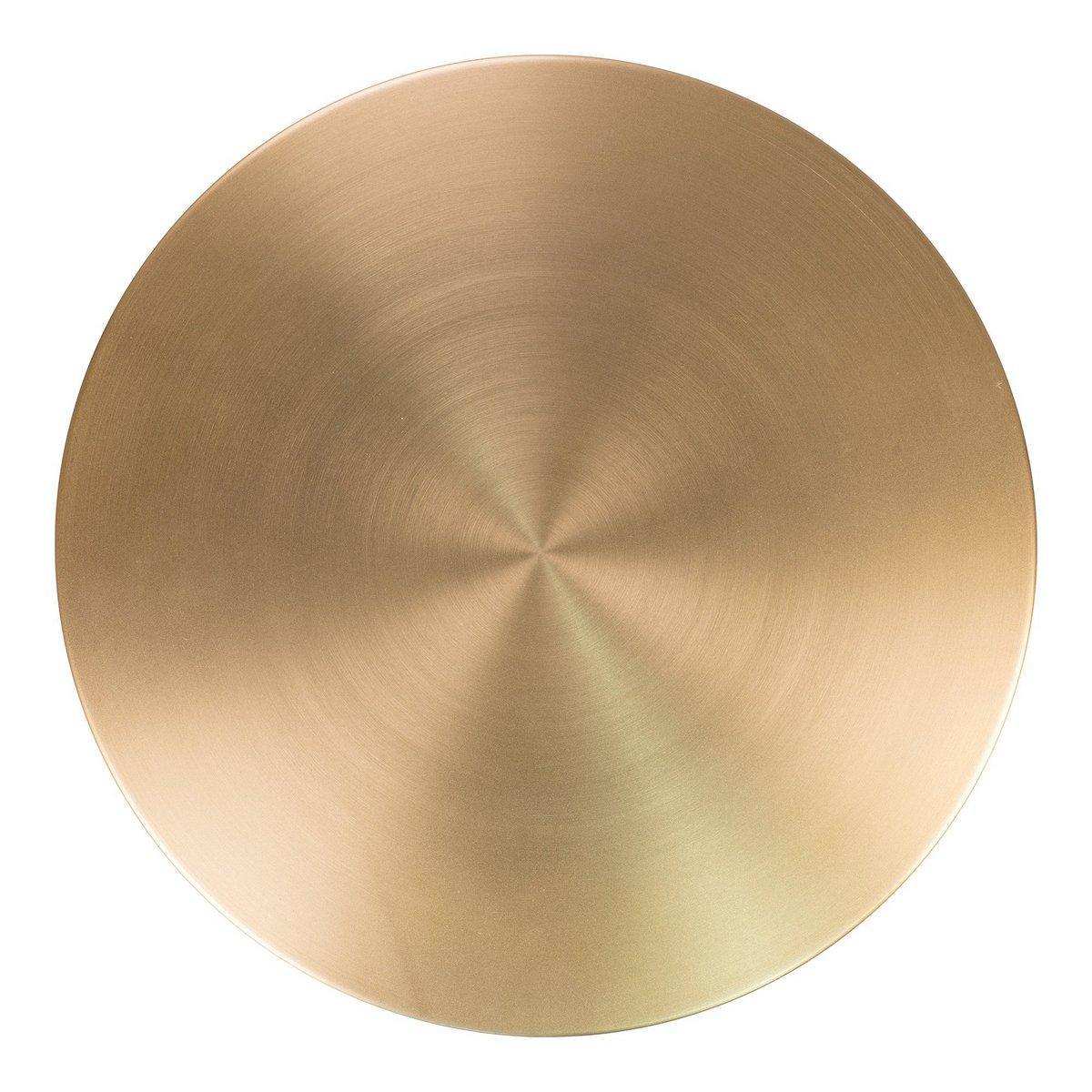 Lecco Beistelltisch – Beistelltisch aus Messing und Marmor Ø51x52 cm - HomeDesign Knaus