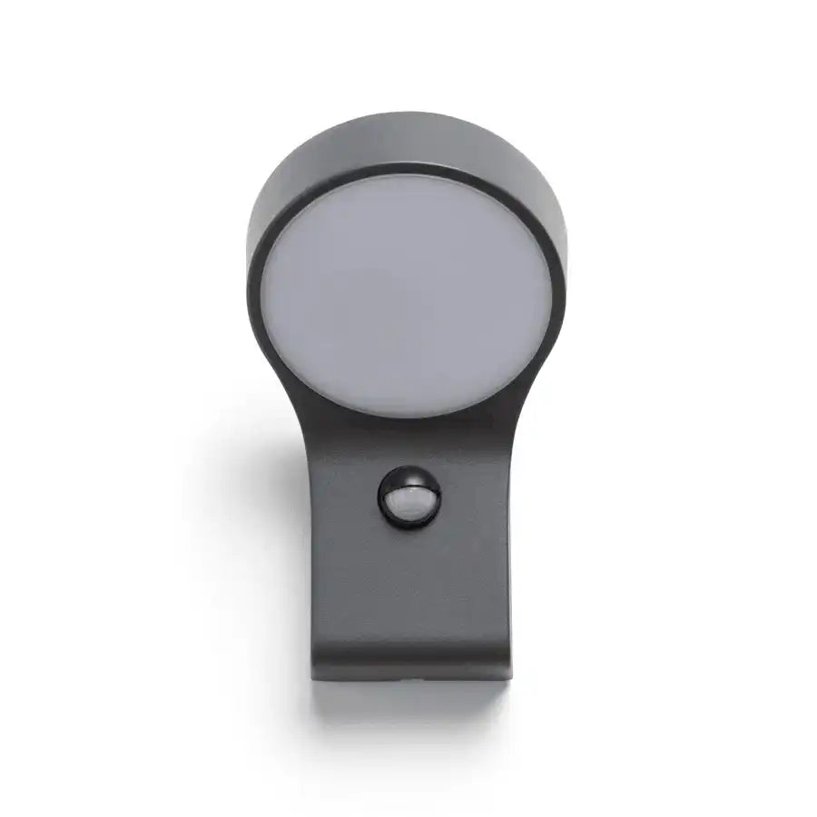 LED Außenleuchte Wandleuchte mit Bewegungsmelder anthrazitgrau 9W IP44 3000K - HomeDesign Knaus