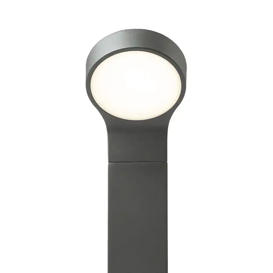 LED Standleuchte Außenleuchte anthrazitgrau Aluminium LED 9W 3000K - HomeDesign Knaus