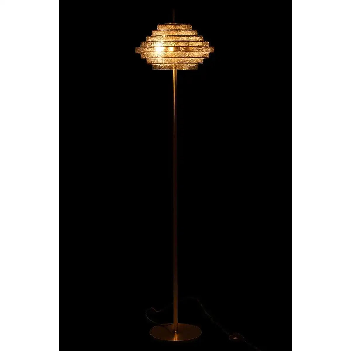 LED Stehleuchte Metall/Glas Gold Leuchten - HomeDesign Knaus