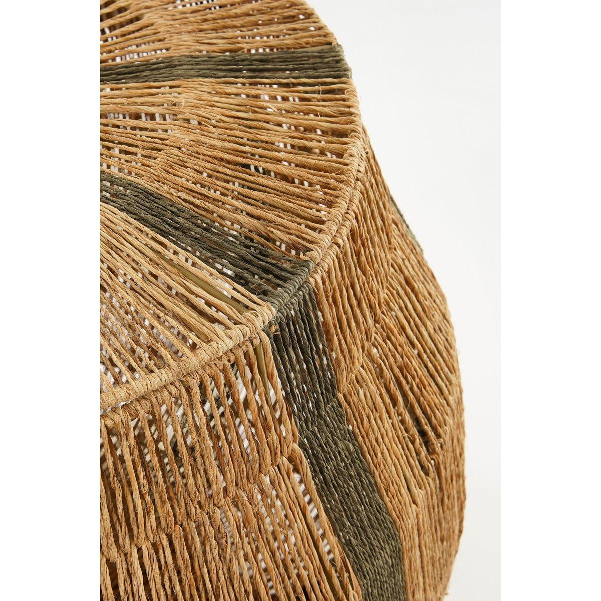 Liliano Korb – 2er-Set – H48 x Ø50 cm – Jute – Dunkelgrün - HomeDesign Knaus