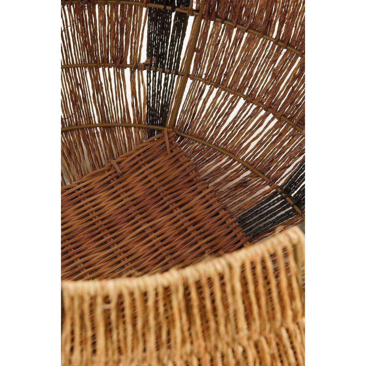 Liliano Korb – 2er-Set – H48 x Ø50 cm – Jute – Dunkelgrün - HomeDesign Knaus