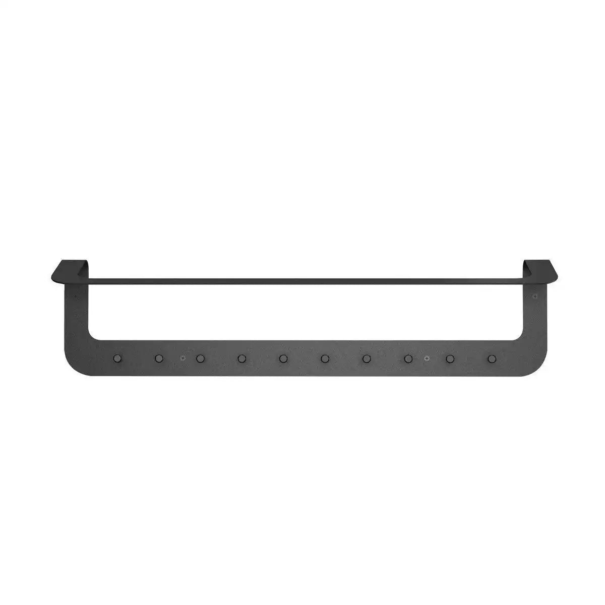 Linea Garderobenleiste mit 10 Kleiderhacken Stahl - HomeDesign Knaus