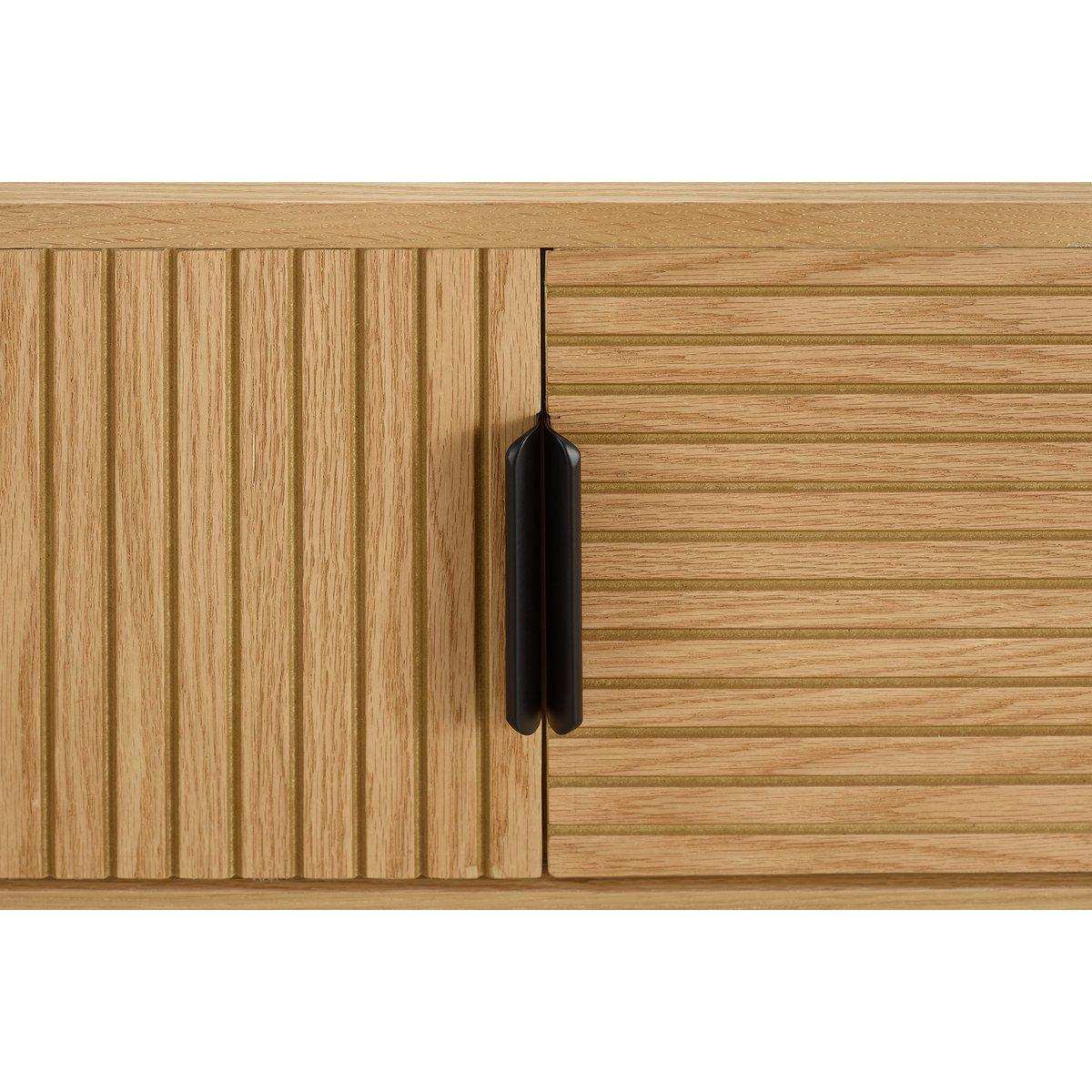 Lowboard 160 cm Eiche Echtholzfurnier - HomeDesign Knaus