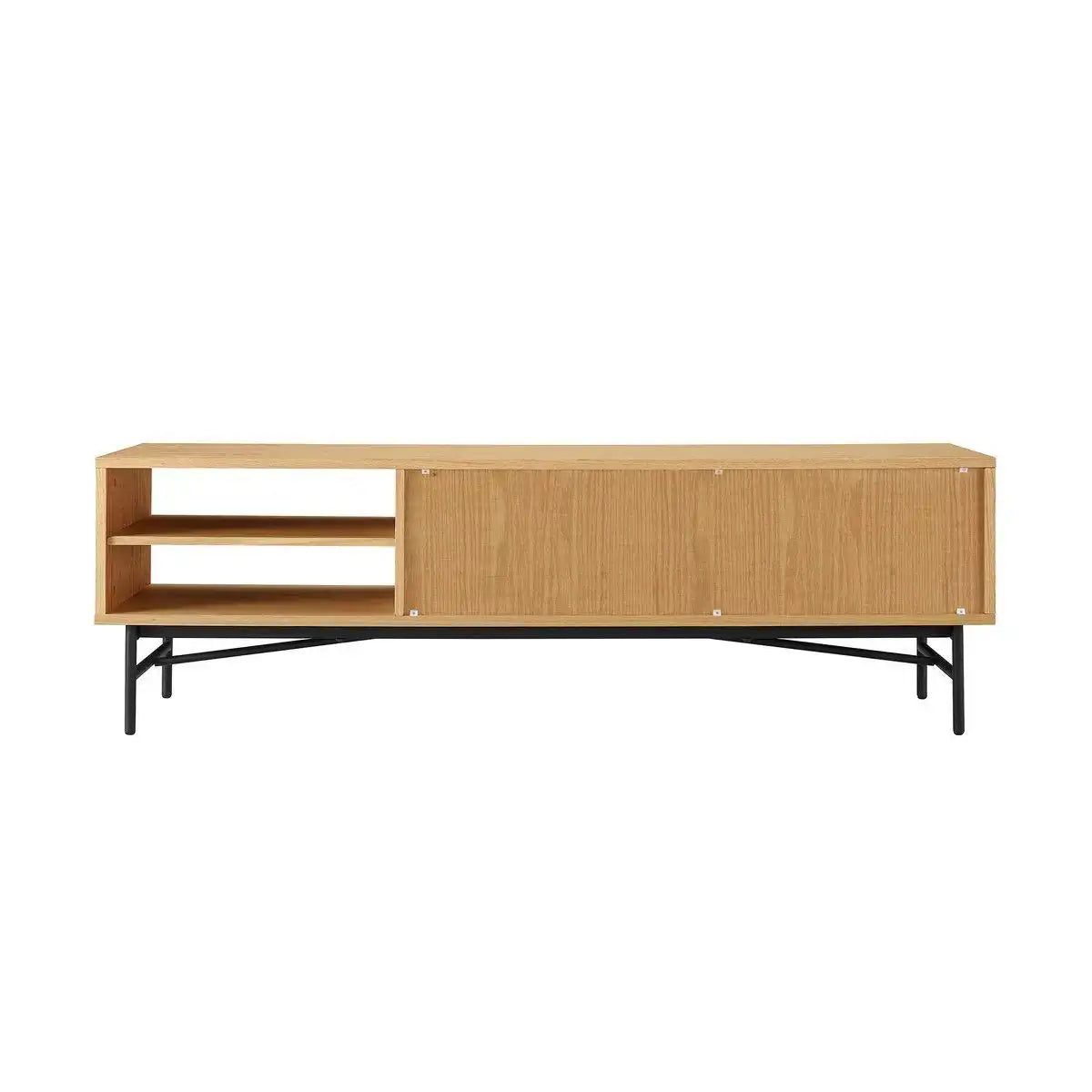 Lowboard 160 cm Eiche Echtholzfurnier - HomeDesign Knaus