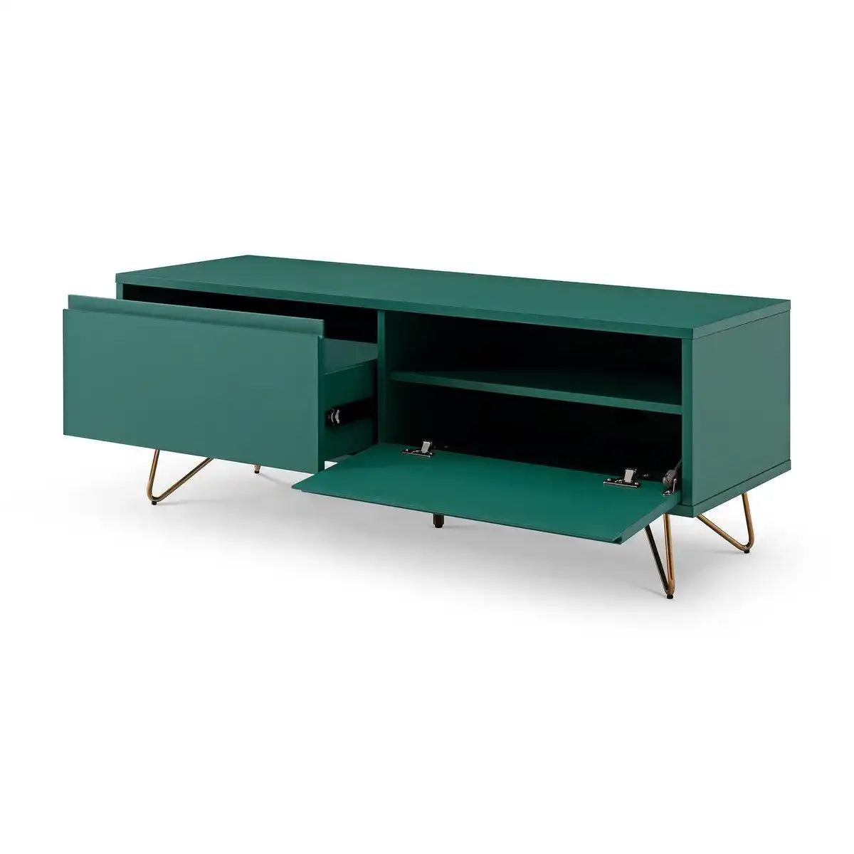 Lowboard mit Schublade und Klappfach, matt - HomeDesign Knaus
