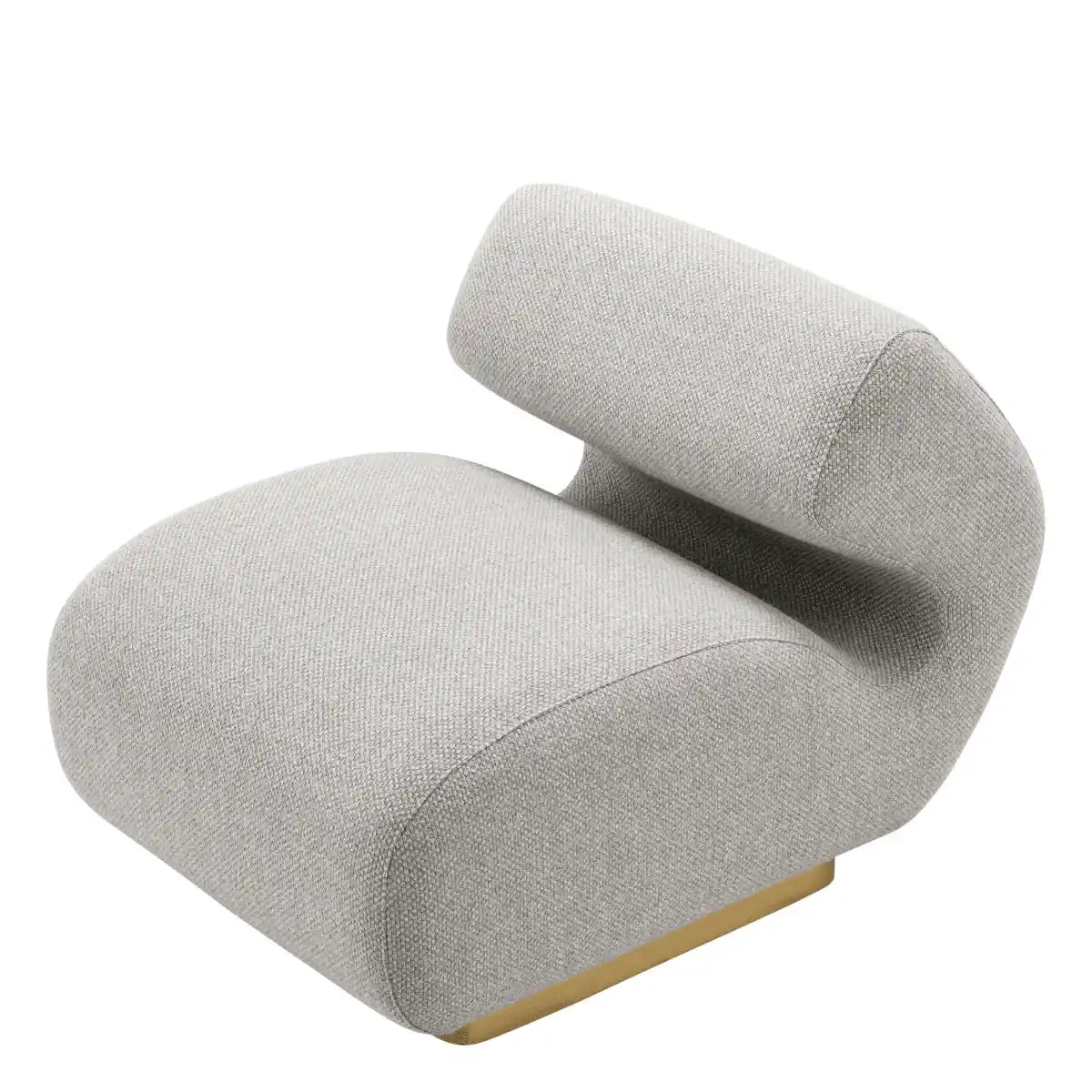 Luxus Sansome Loungesessel Relaxsessel gebürstetem Messingfinish - HomeDesign Knaus
