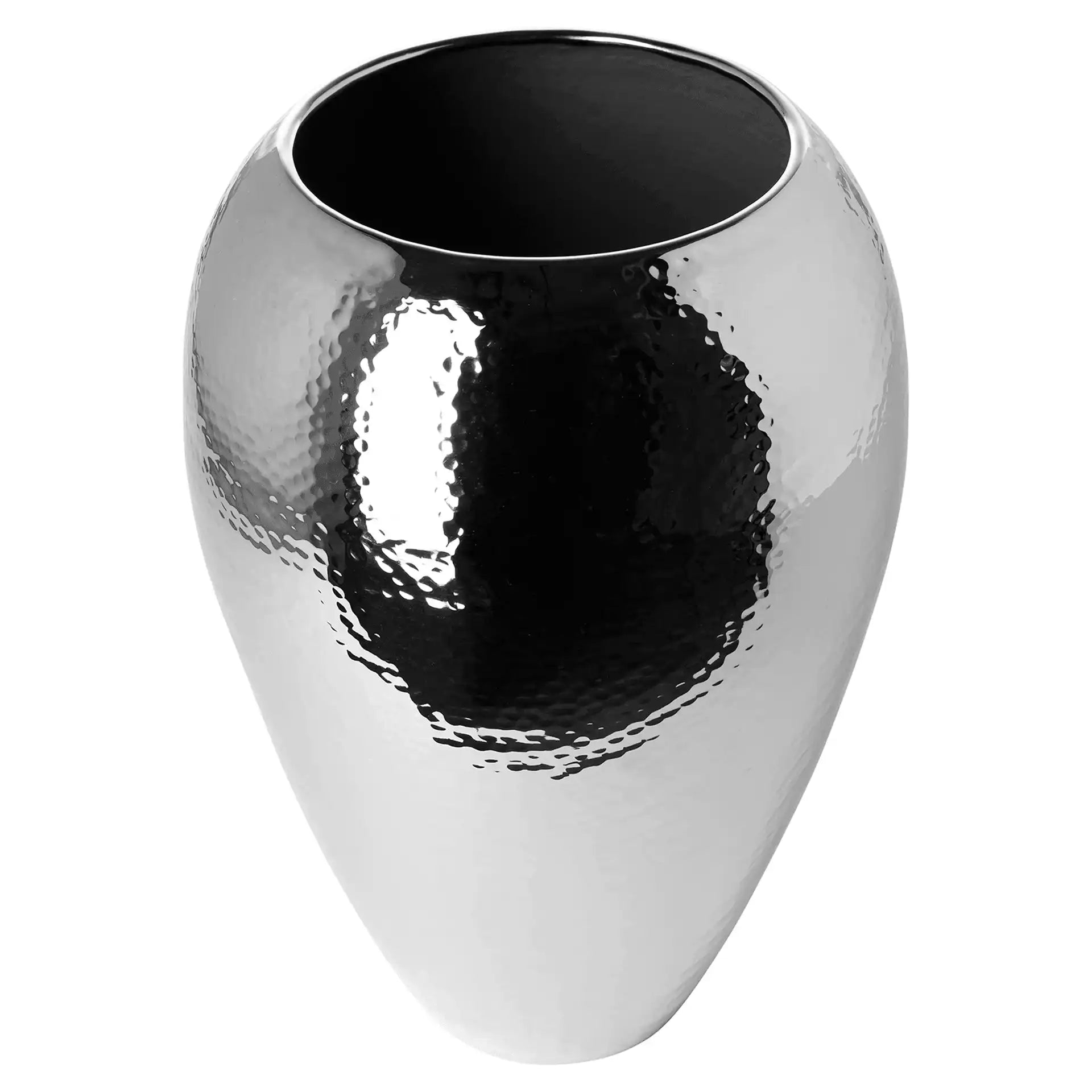 Malana Vase Blumenvase Handarbeit Mundgeblasen Bodenvase gehämmert - HomeDesign Knaus