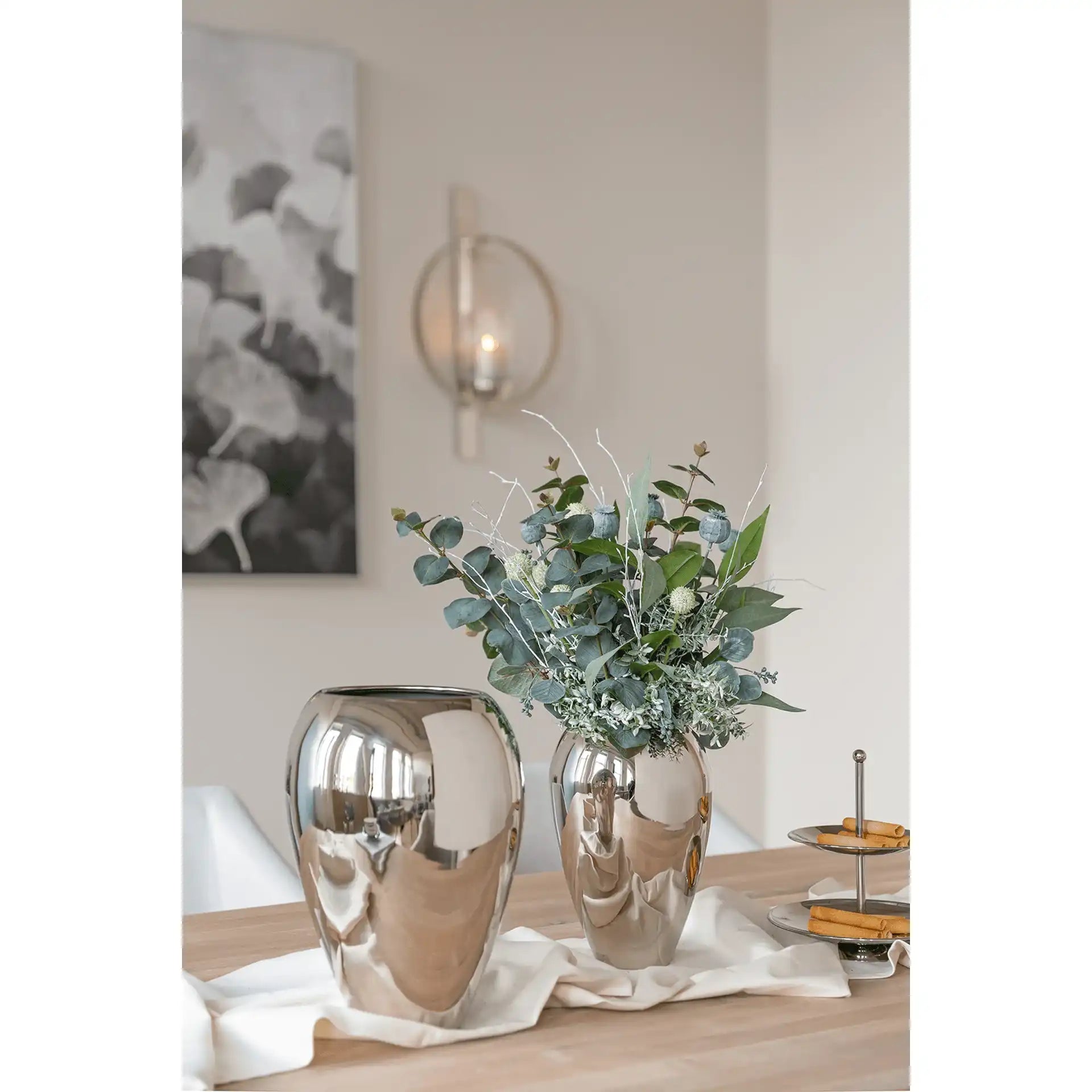 Malana Vase Blumenvase Handarbeit Mundgeblasen Bodenvase Hochglanz poliert - HomeDesign Knaus