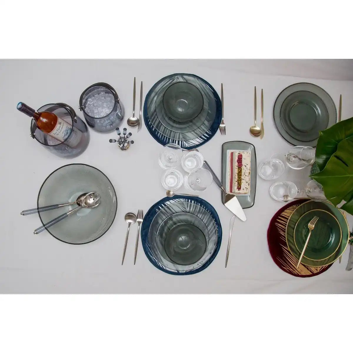 Manager 24 Stücke Matten Silber - natürliche Elemente - HomeDesign Knaus