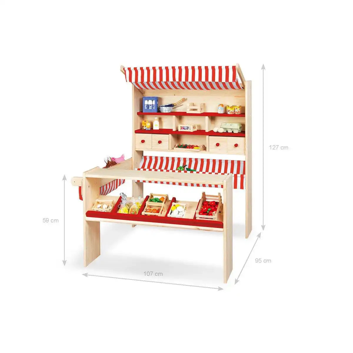 Marktstand 'Lucy', rot - HomeDesign Knaus