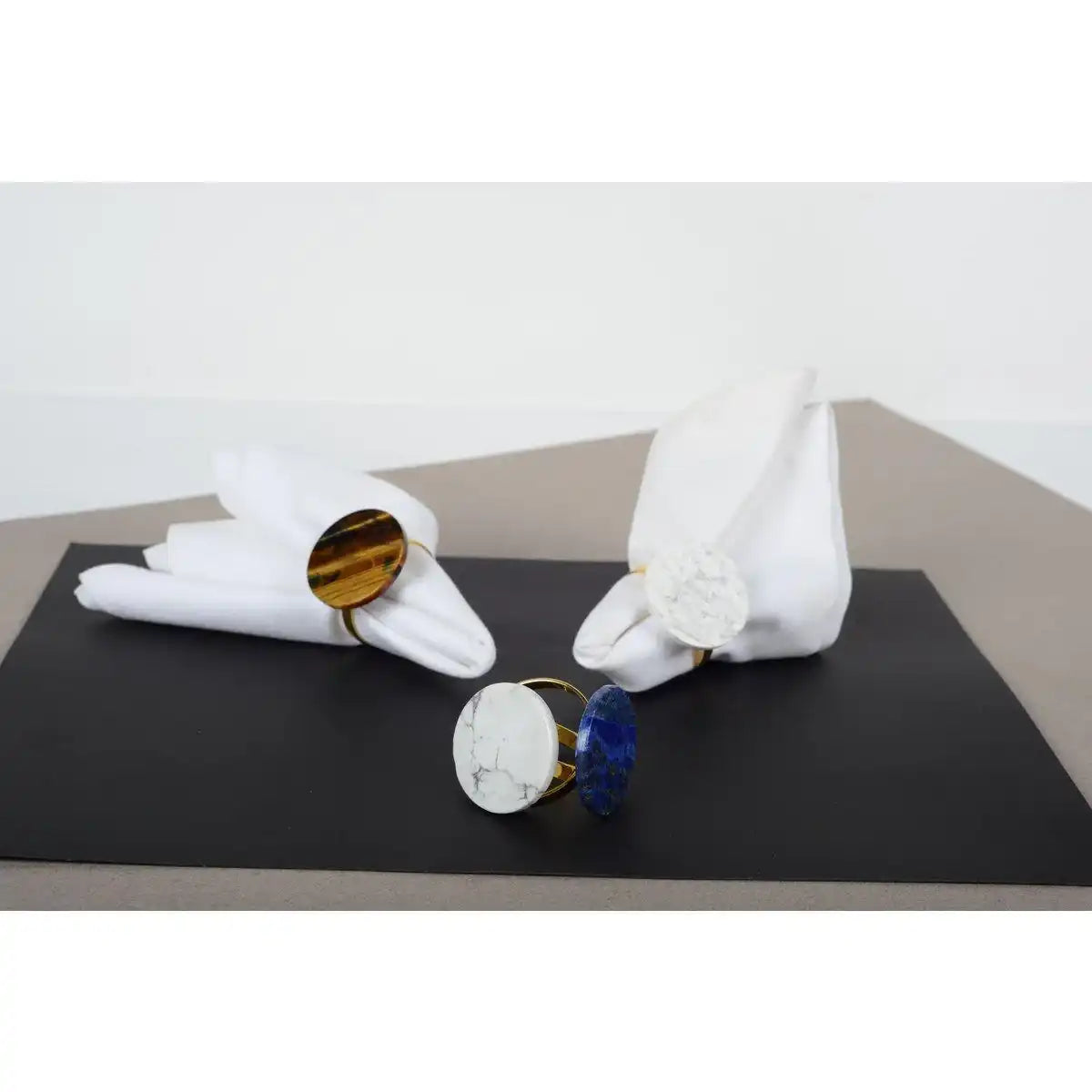 Mehrfarbige Steine Handtuch - viel von 4 - HomeDesign Knaus