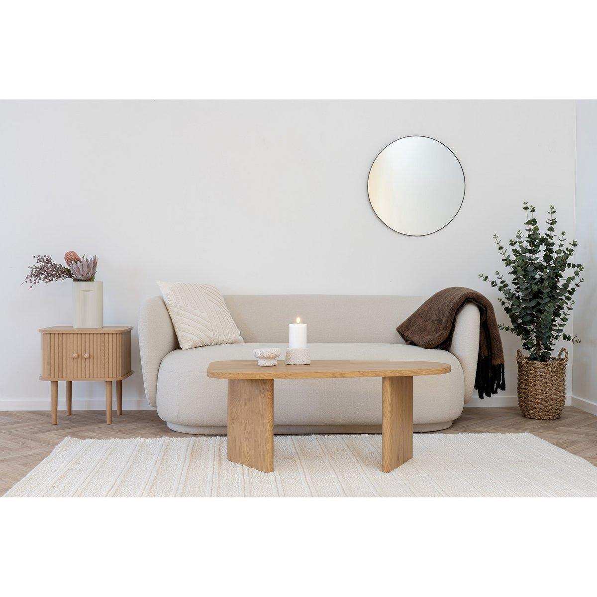 Melo Couchtisch - Natural, MDF/Dekorpapier, 100x50x41 cm - HomeDesign Knaus