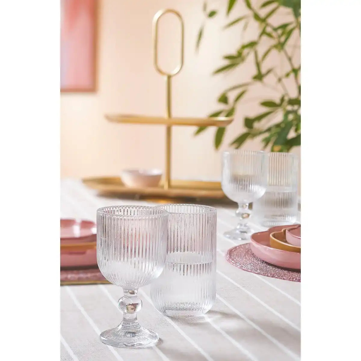 Merlot -Trinkglas - Set von 6 - 400 ml - Glas - transparent - HomeDesign Knaus