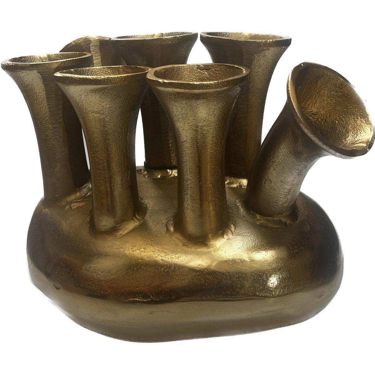 Metall Blumenvase Vase Designer Handarbeit - HomeDesign Knaus