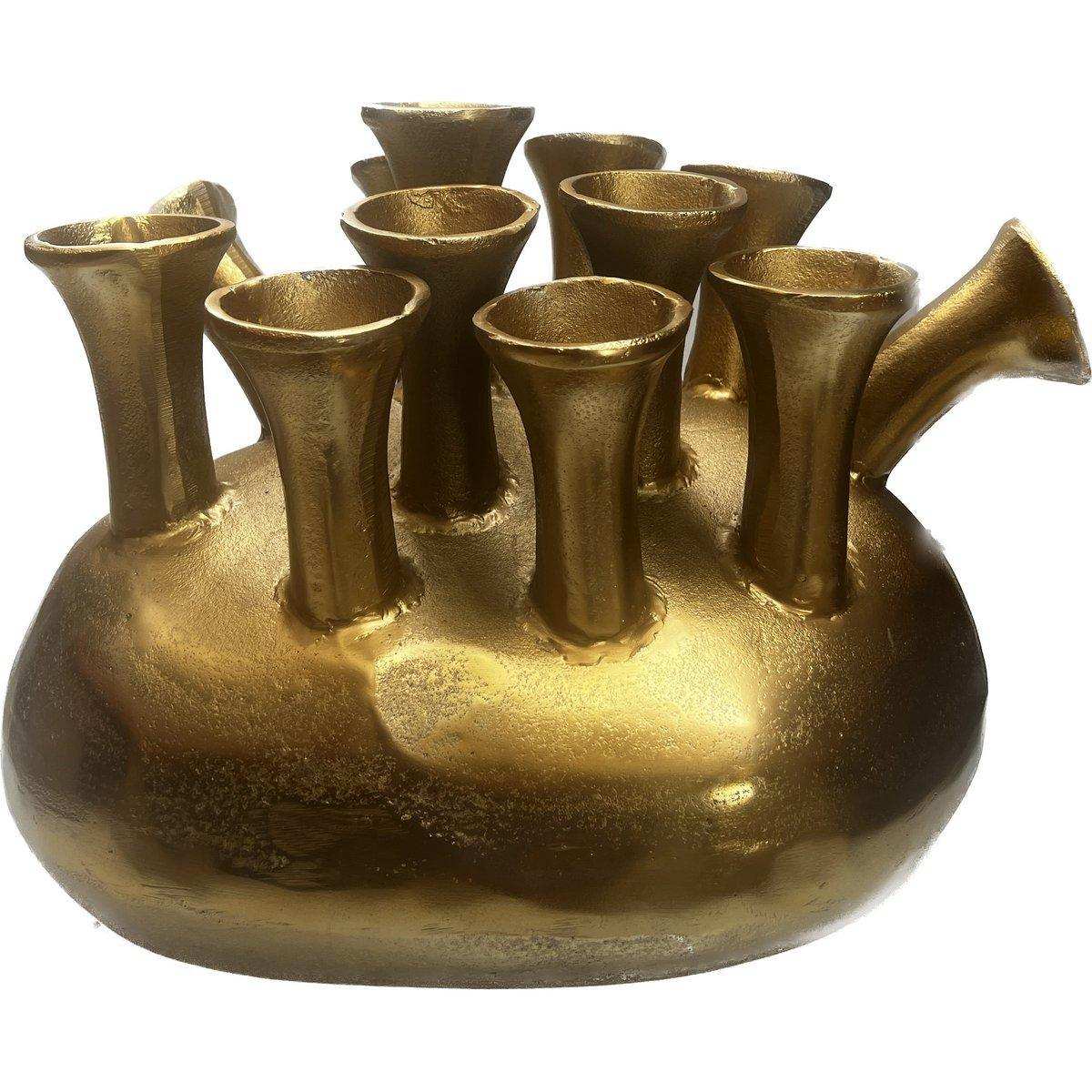 Metall Blumenvase Vase Designer Handarbeit - HomeDesign Knaus