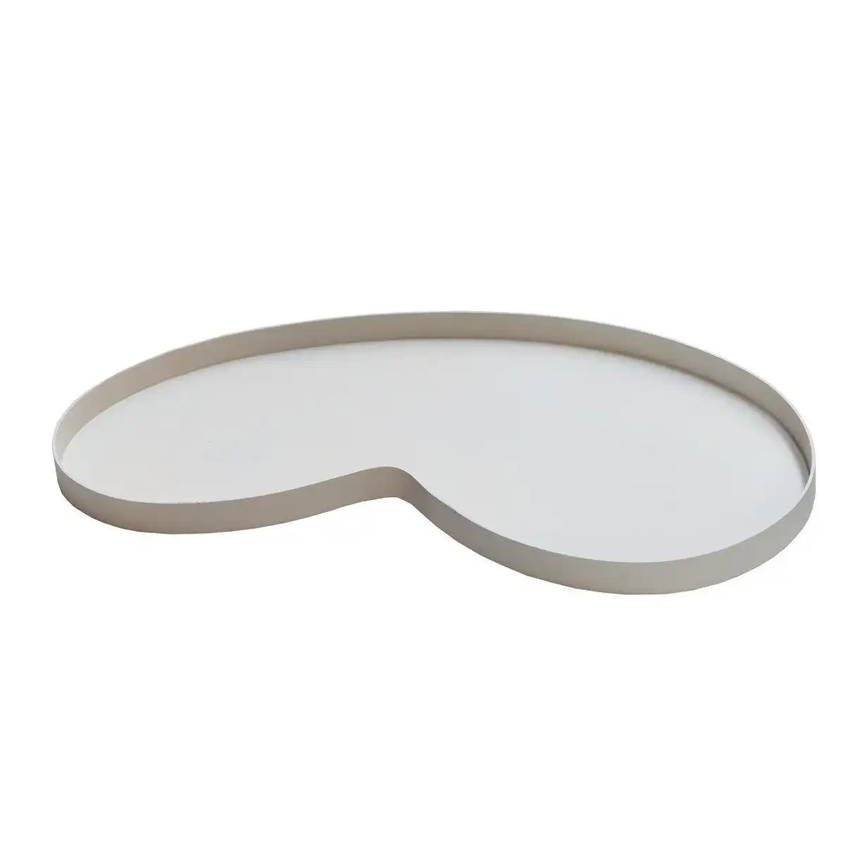 Metall Tablett Dekorationtablett Elfenbein Villeta Herzform - HomeDesign Knaus