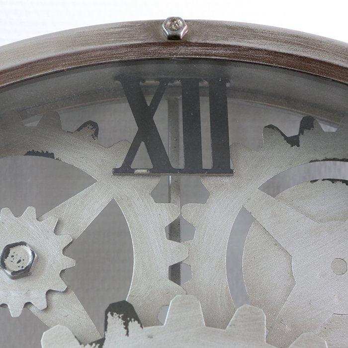 Metall/Glas Wanduhr "Loft" 1xAA Batterie D.60cm - HomeDesign Knaus