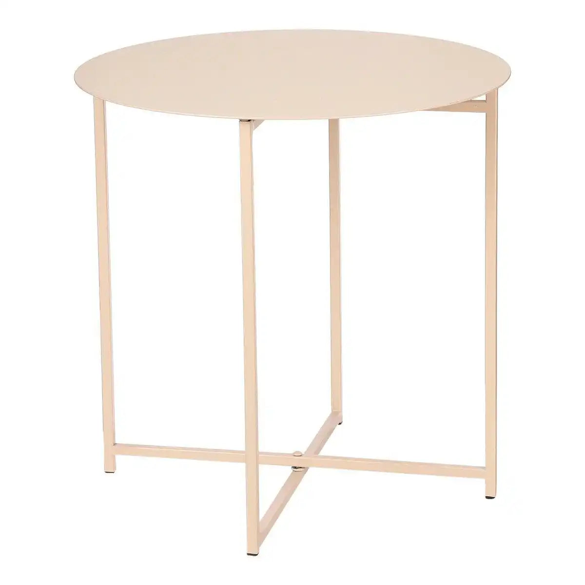 Mikki Beistelltisch – H40 x Ø40 cm – Metall – Altrosa - HomeDesign Knaus