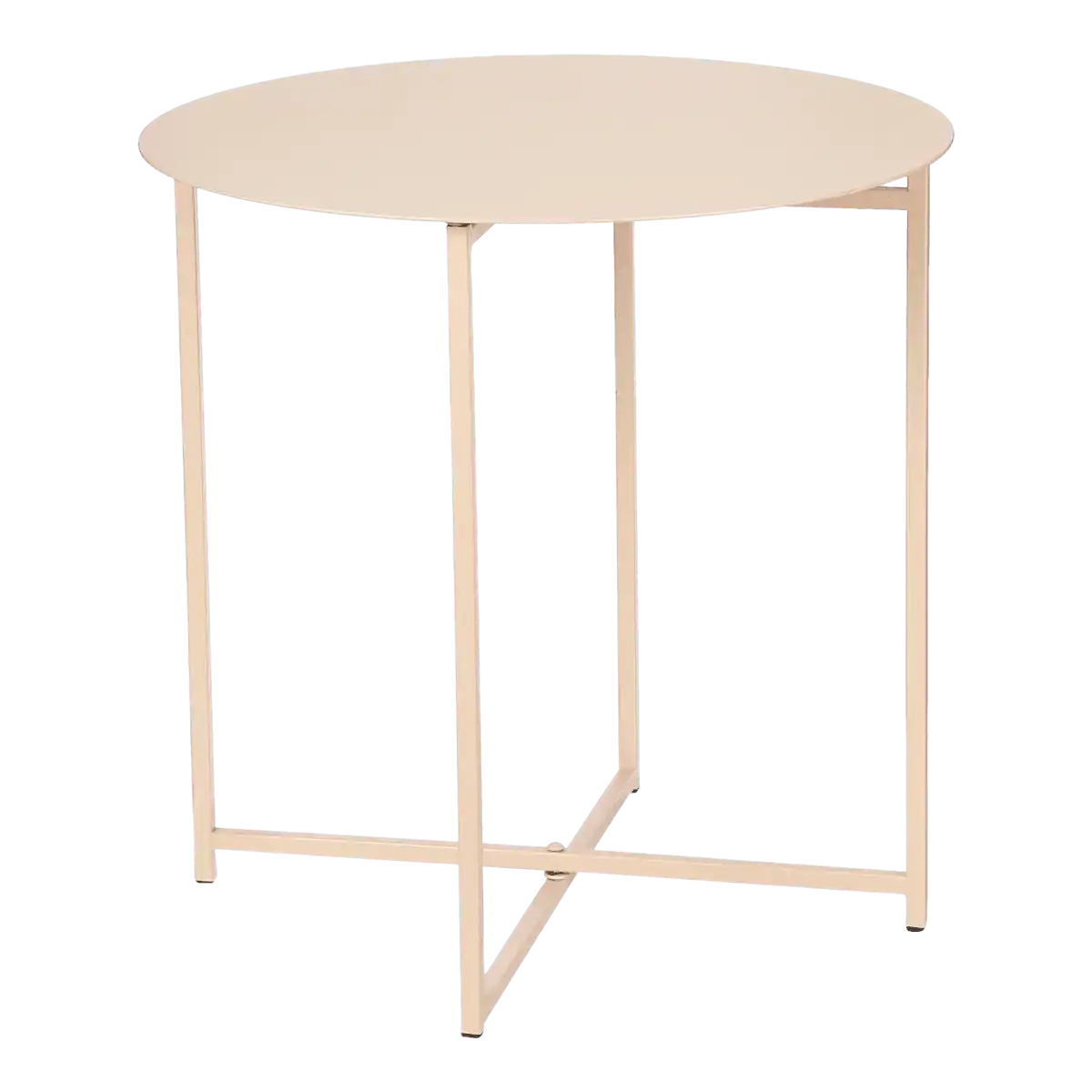 Mikki Beistelltisch – H40 x Ø40 cm – Metall – Altrosa - HomeDesign Knaus