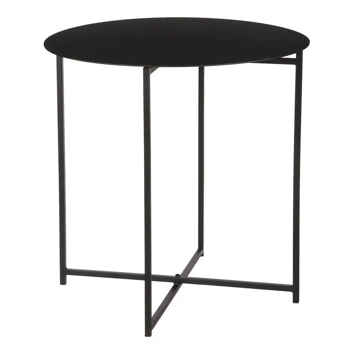 Mikki Beistelltisch - H45 x Ø45 cm - Schwarz - HomeDesign Knaus