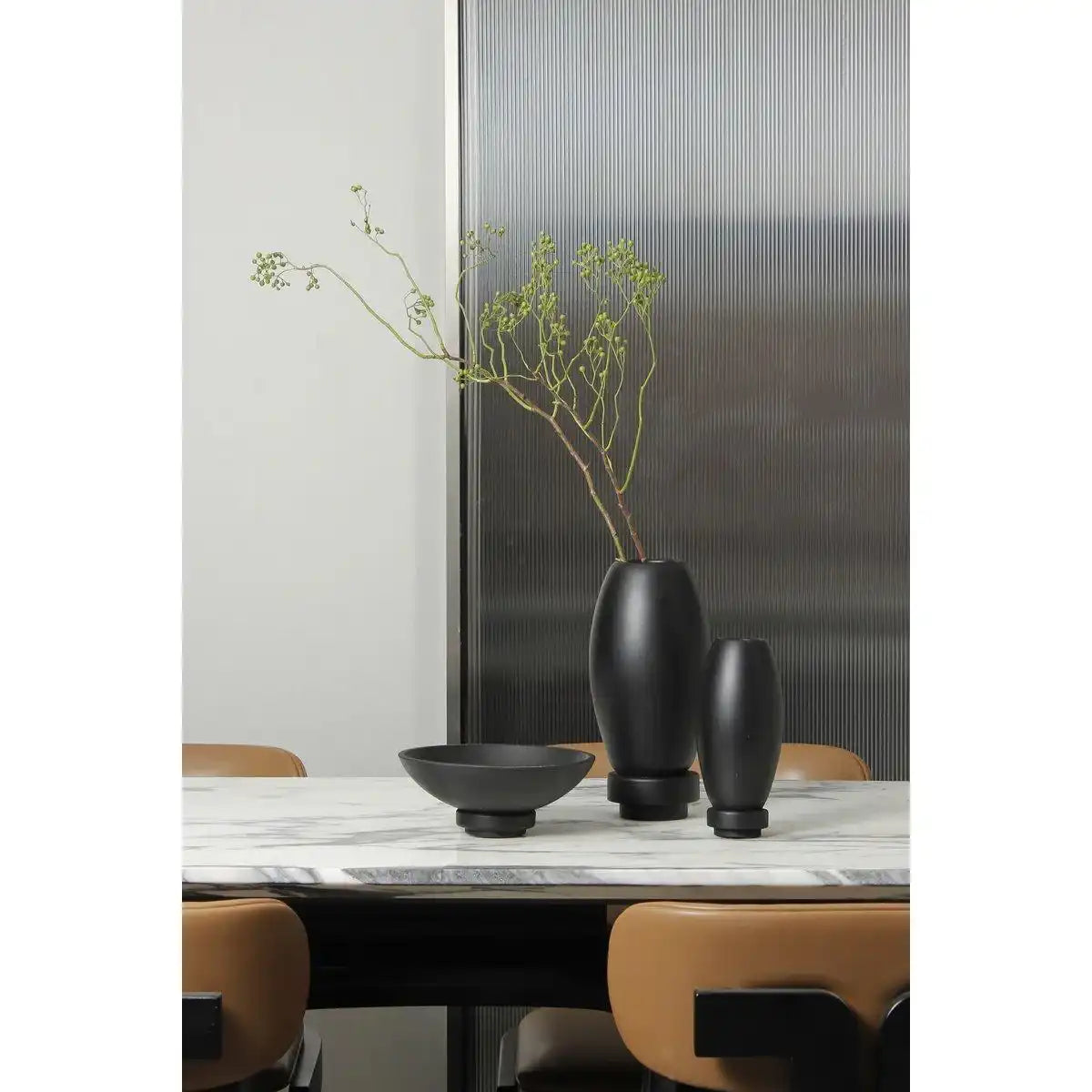 Mikrozement Dekoration Schüssel schwarz Rudal - HomeDesign Knaus