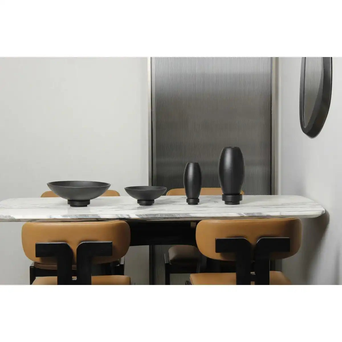 Mikrozement Dekoration Schüssel schwarz Rudal - HomeDesign Knaus