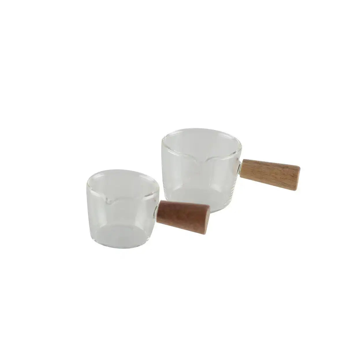 Mini -Glaspfanne mit Holzgriff 11,5 x 6,5 x 5 cm - HomeDesign Knaus