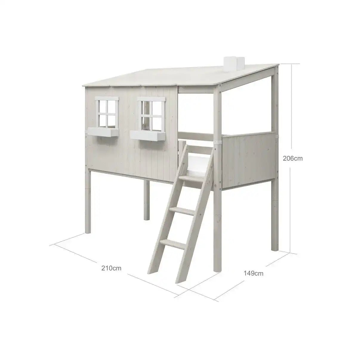 Mittelhohes Bett m. Klassisches Haus - HomeDesign Knaus