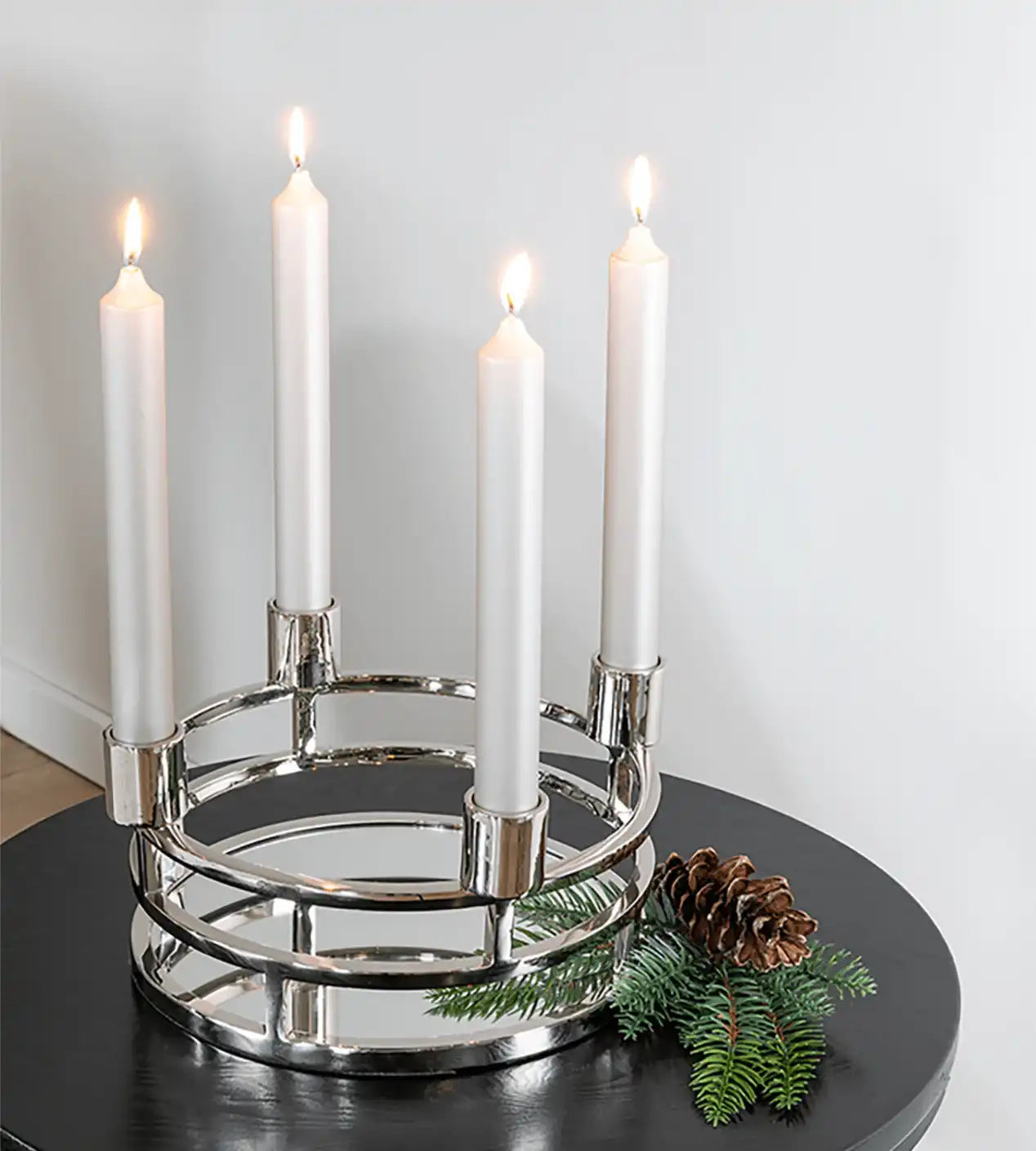 Modena Kerzenleuchter Adventskranz Handarbeit Unikat - HomeDesign Knaus