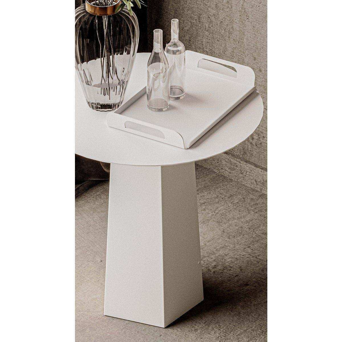 Modern Charm Beistelltisch Stahl Weiß - HomeDesign Knaus