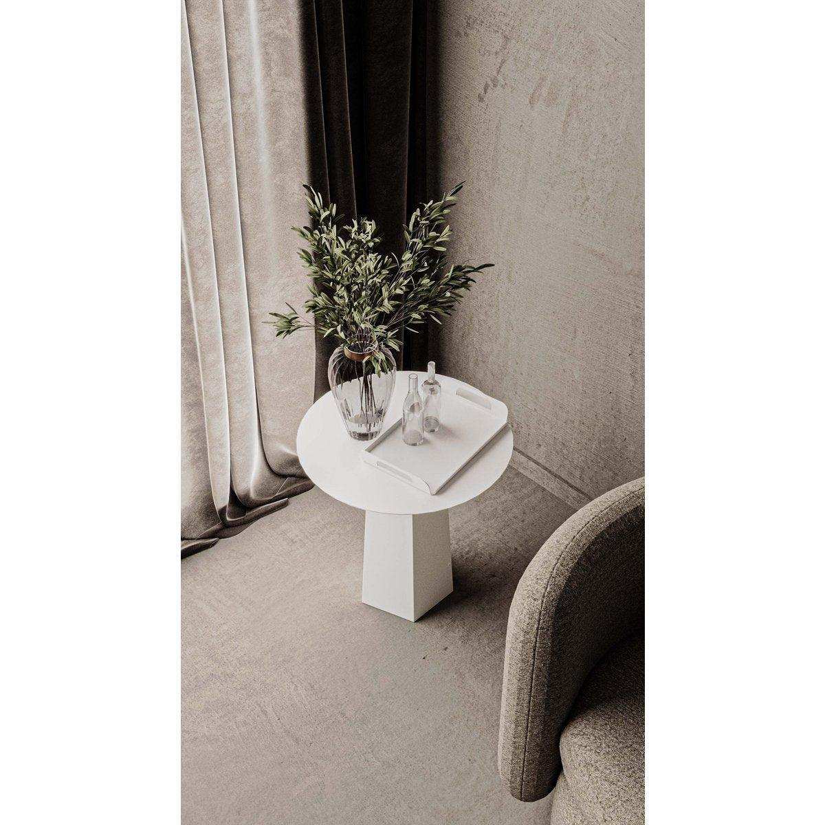 Modern Charm Beistelltisch Stahl Weiß - HomeDesign Knaus