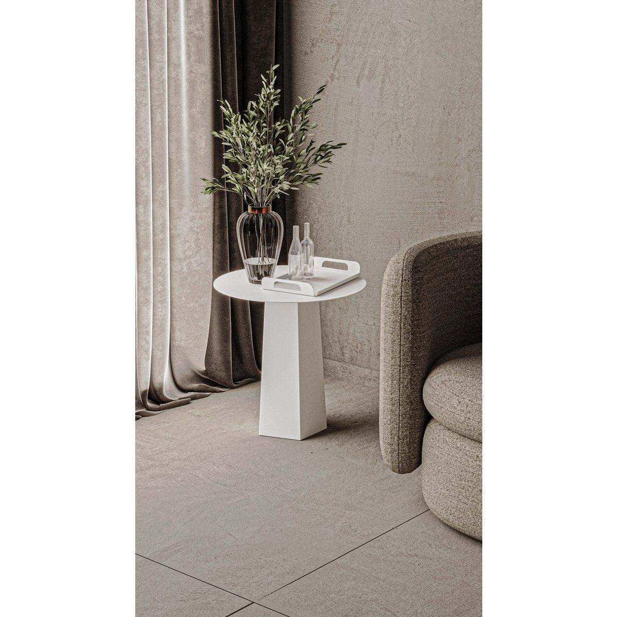 Modern Charm Beistelltisch Stahl Weiß - HomeDesign Knaus