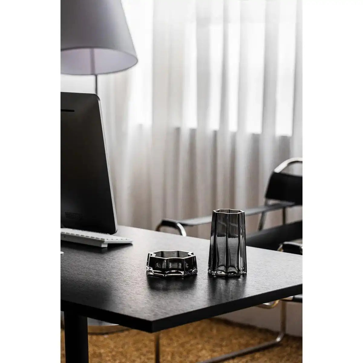 Modern-Classic Luxury Vase, stilvolles Design, LENOX 30 Grey - HomeDesign Knaus