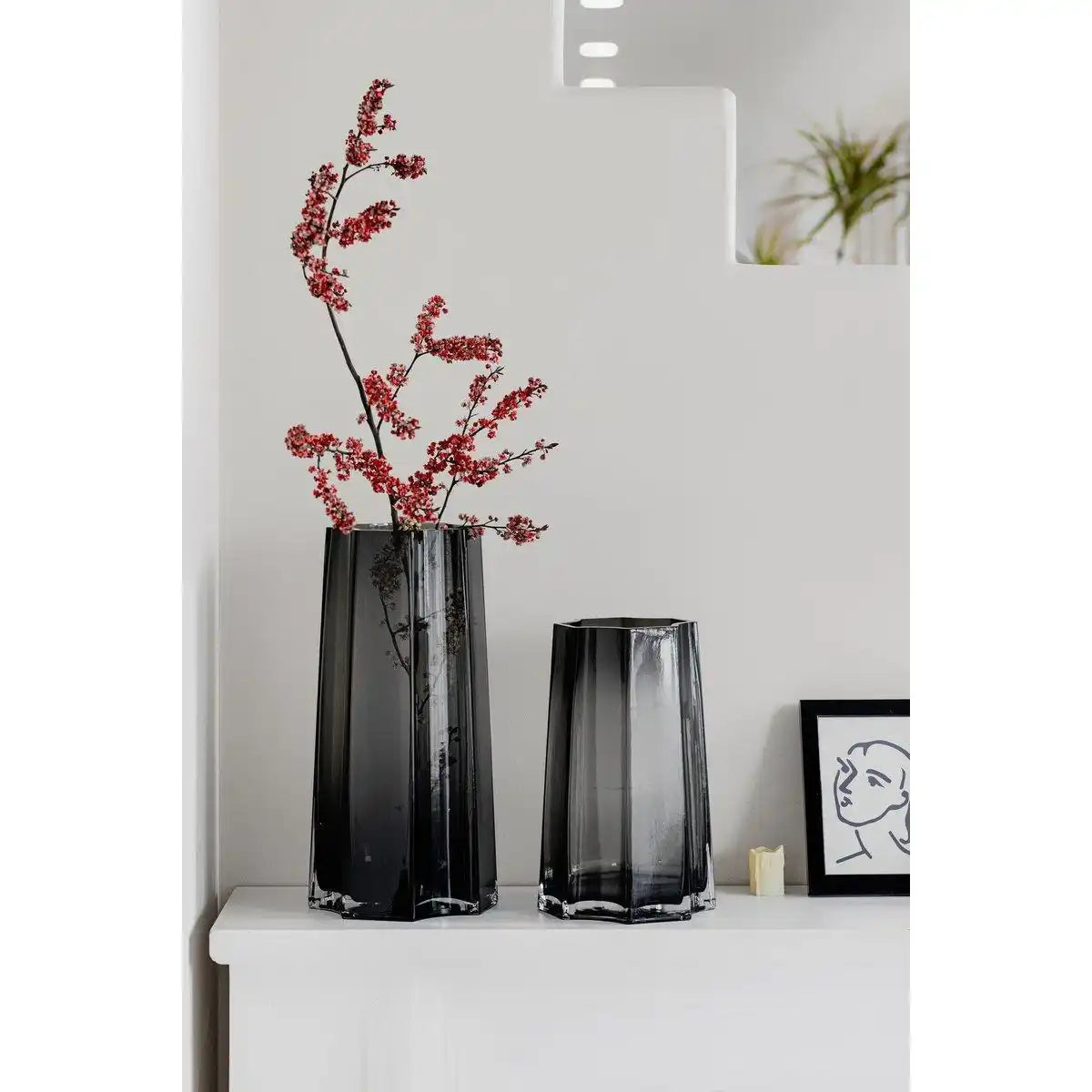 Modern-Classic Luxury Vase, stilvolles Design, LENOX 30 Grey - HomeDesign Knaus
