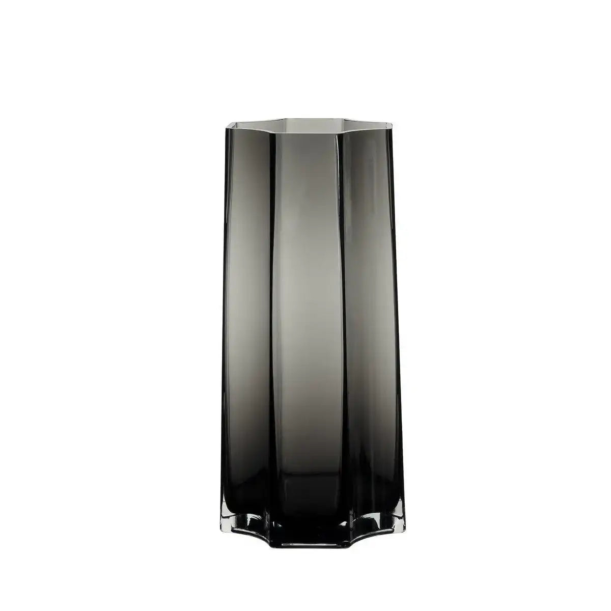 Modern-klassische, luxuriöse hohe Vase, stilvolles belgisches Design, LENOX 40 Grau - HomeDesign Knaus
