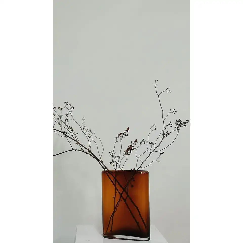 Moderne Designvase, Sonderform, Bernstein, BAD30AM - HomeDesign Knaus