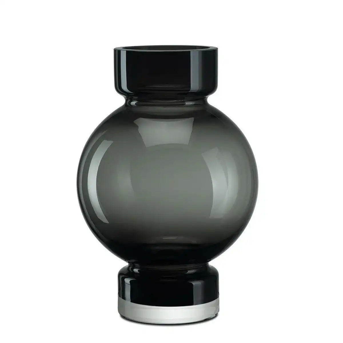 moderne kugelförmige Luxusvase ORURO – 9 mm dickes Glas - HomeDesign Knaus